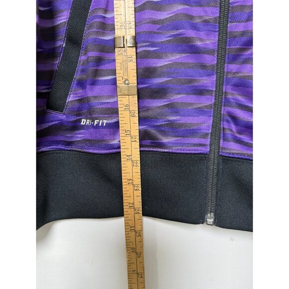 Nike Dri-Fit Kevin Durant Stiped Puple Full Zip Youth XL Hoodie - EUC - Picture 9 of 10
